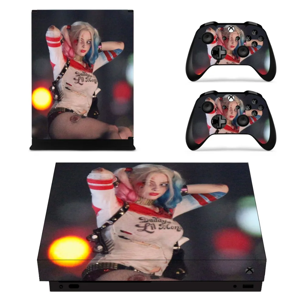 Игры Harley Quinn наклейки для Xbox One X консоли и на регулятор виниловые поверхность кожи