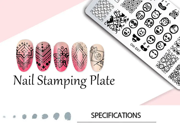 1Pc Nail Stamping Plates Lace Flower Animal Geometry Pattern Nail Art Stamp Stamping Template Image Plate Stencil Manicure Tools