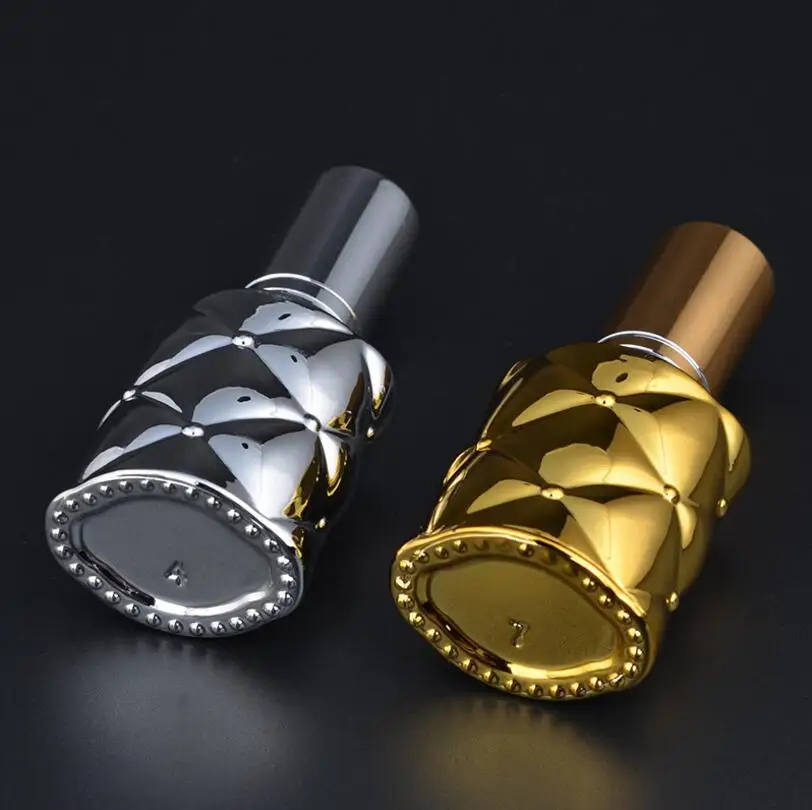 

Wholesale 100pcs/lot UV Plating Glass 10ml Spray Empty Bottle Gold/Silver Fine mist pump Perfume bottle