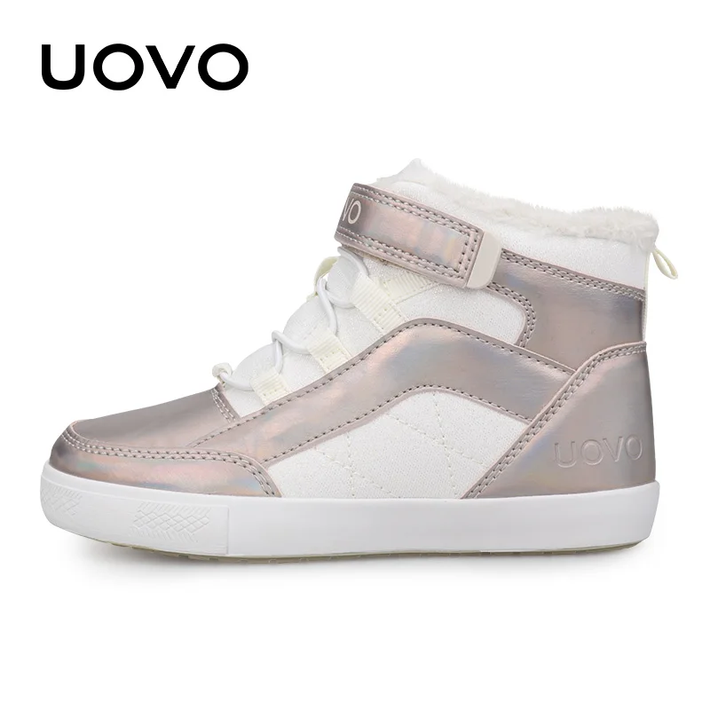 Kids Girls Shoes Flat Rubber Sneakers UOVO New Arrival Children Warm Winter Walking Casual Eur size #30-37 | Детская одежда и