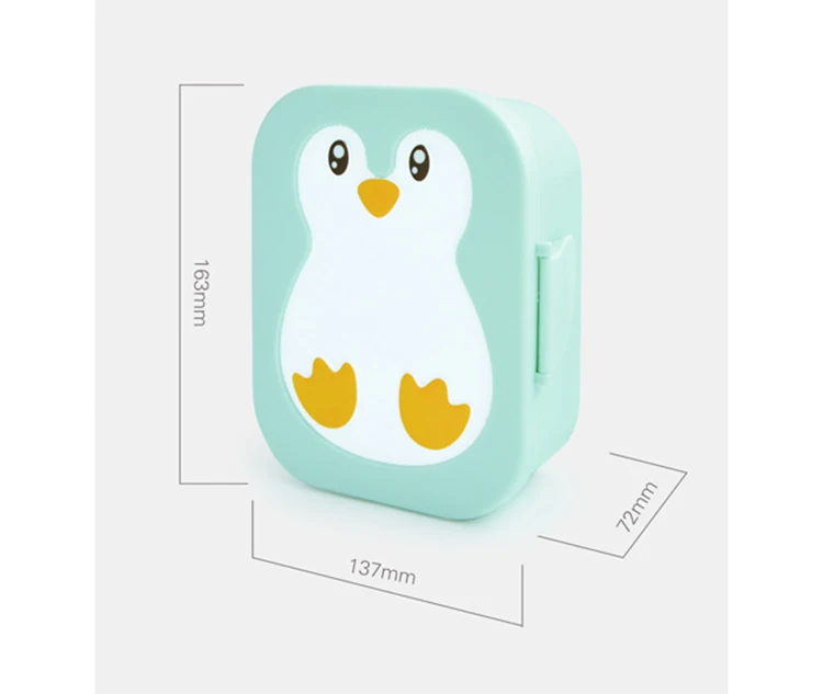 Новый дизайн милый пингвин Ланч бенто коробка Микроволновая печь Офис школа