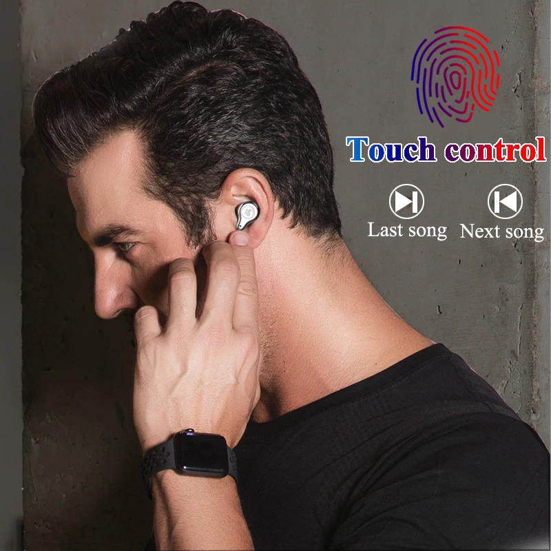 Mifo наушники вкладыши TWS 5 0 True Беспроводной Bluetooth сенсорный Управление спортивные