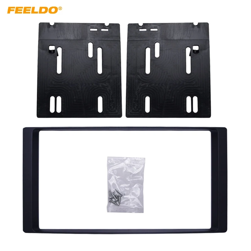 Автомагнитола FEELDO 2Din с радио Fascia DVD декоративная рамка для Subaru Forester Impreza 2008 + 2DIN