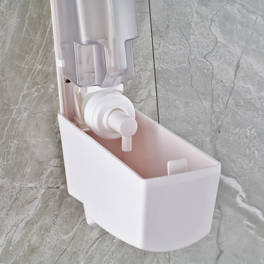 New Arrival US Free Shipping Modern Style Plastic Soap Dispenser Bathroom Liquid Holder Bottle Wall Mounted | Обустройство дома