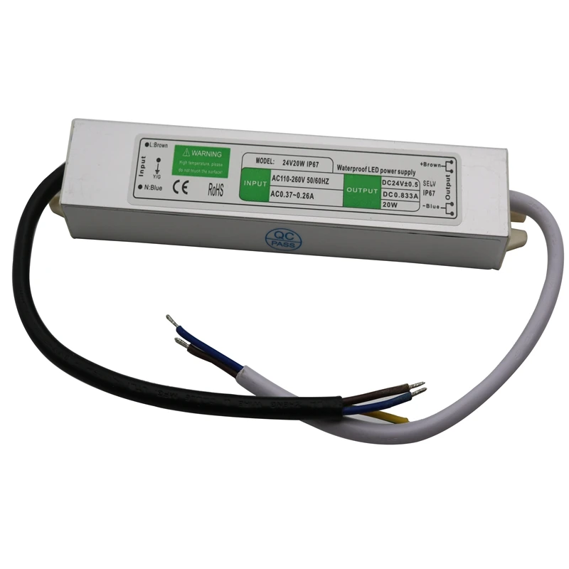 DC 12 V/24 V 10 w/15 w/20 w/25 w/30 w/50 w/80 w/150 WLed трансформатор питания переключатель адаптер
