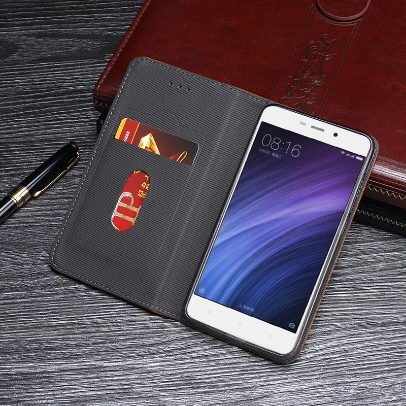 Чехол для Xiaomi Redmi 4A чехол 5 0 дюймов высокое качество Ретро стиль кожаный с