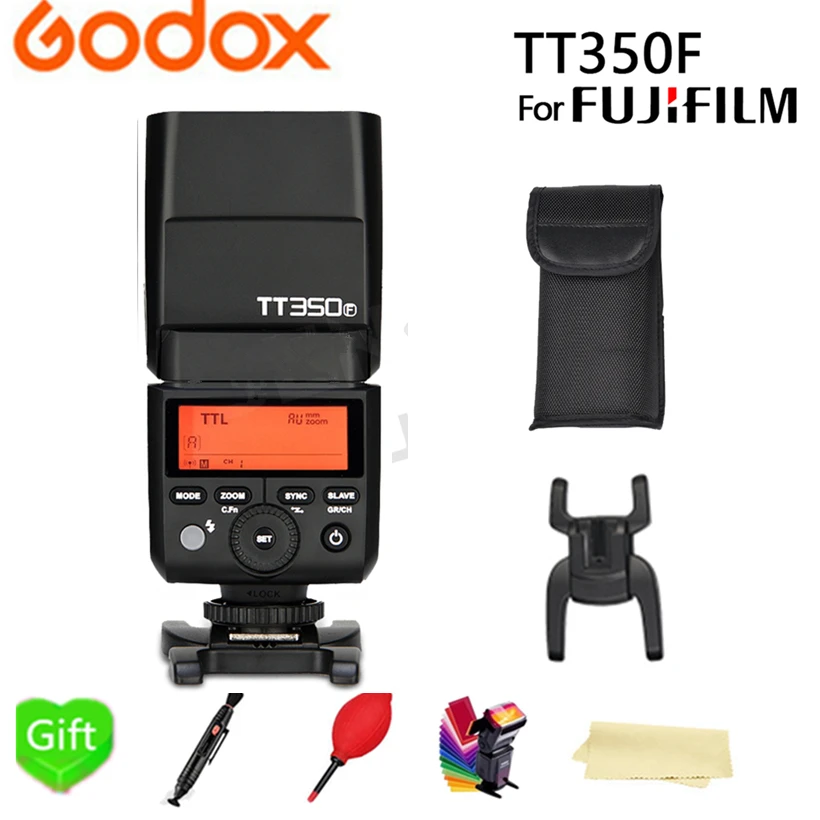 Godox TT350F Вспышка TTL HSS GN36 высокая скорость 1/8000S 2 4G Беспроводная система X TT350 Mini Speed lite
