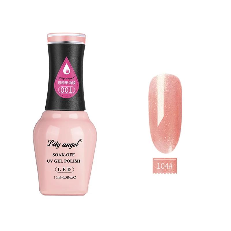 104 Lily Angel УФ-гель для ногтей 15 мл Nude Soak Off отполированный Гель-лак Декоративный Лак для ногтей 140 Цветов 73-108 - Цвет: 104