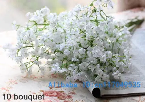 10 шт. красивые искусственные шелковые цветы Гипсофилы свадебное украшение F161|flower