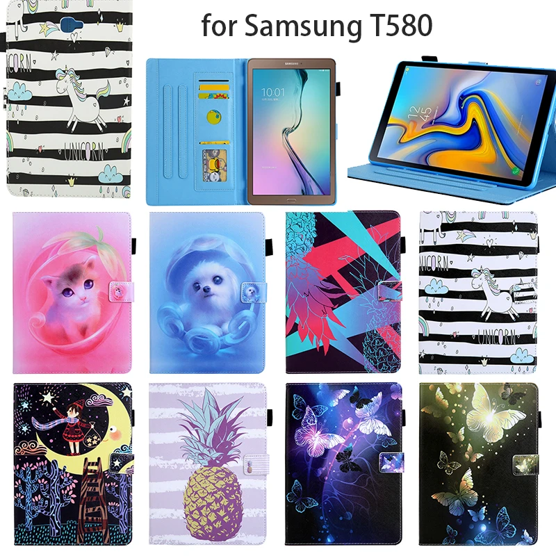 Чехол подставка для Samsung galaxy tab A 10 1 T580 SM T585 T580N чехлы планшетов с изображением