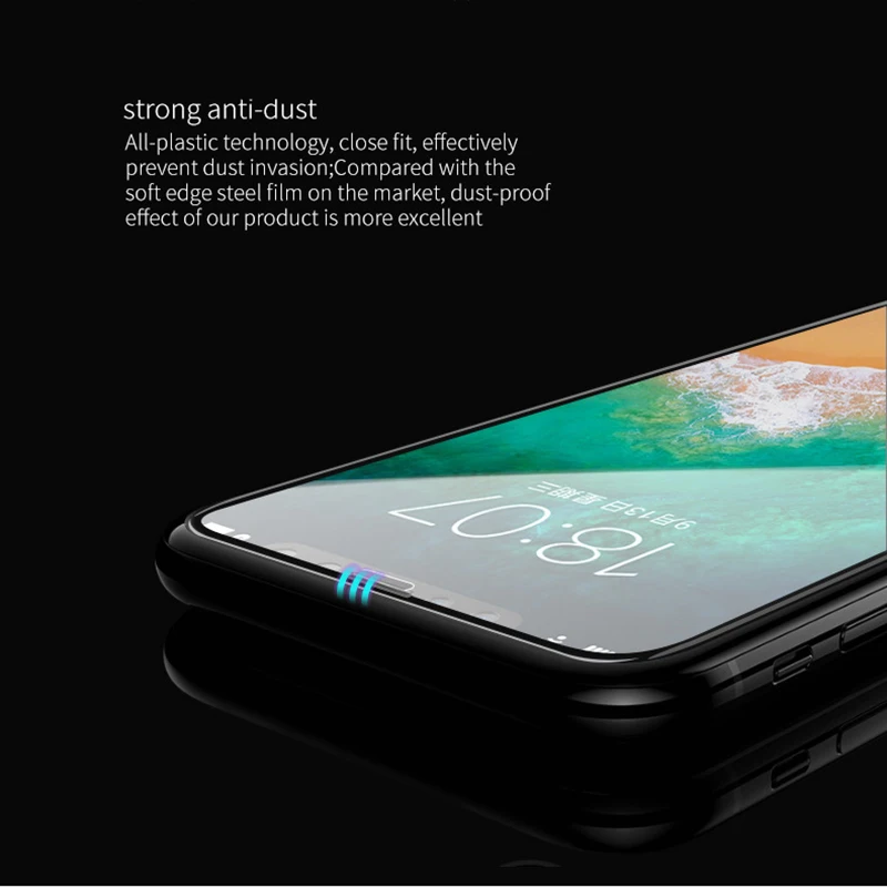 Alisuber закаленное Стекло для iPhone X Экран протектор изогнутые полный охват х Тонкий