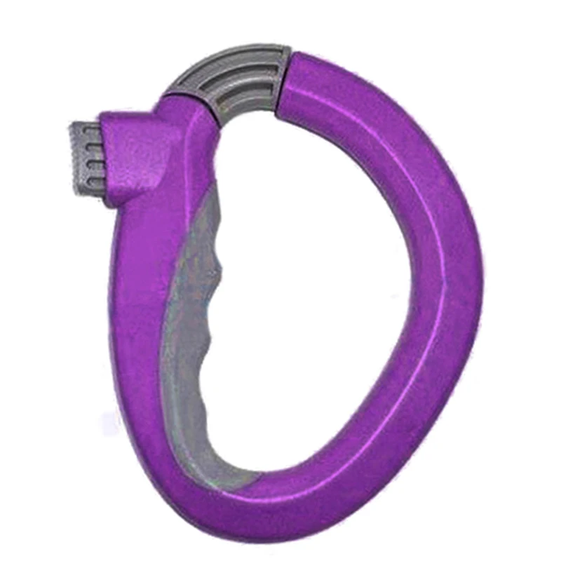 Purple Лидер продаж, домашние ручки, держатель для хранения продуктов, хозяйственная сумка с ручкой и замком, инструмент для экономии труда, кухонный инструмент, подарочные корзины - Цвет: Purple