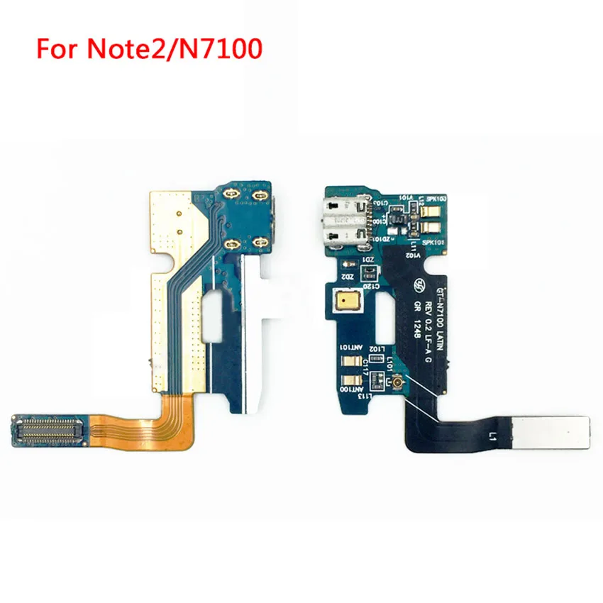 Высококачественный USB разъем для зарядного порта гибкий кабель Samsung Galaxy Note 2 N7100