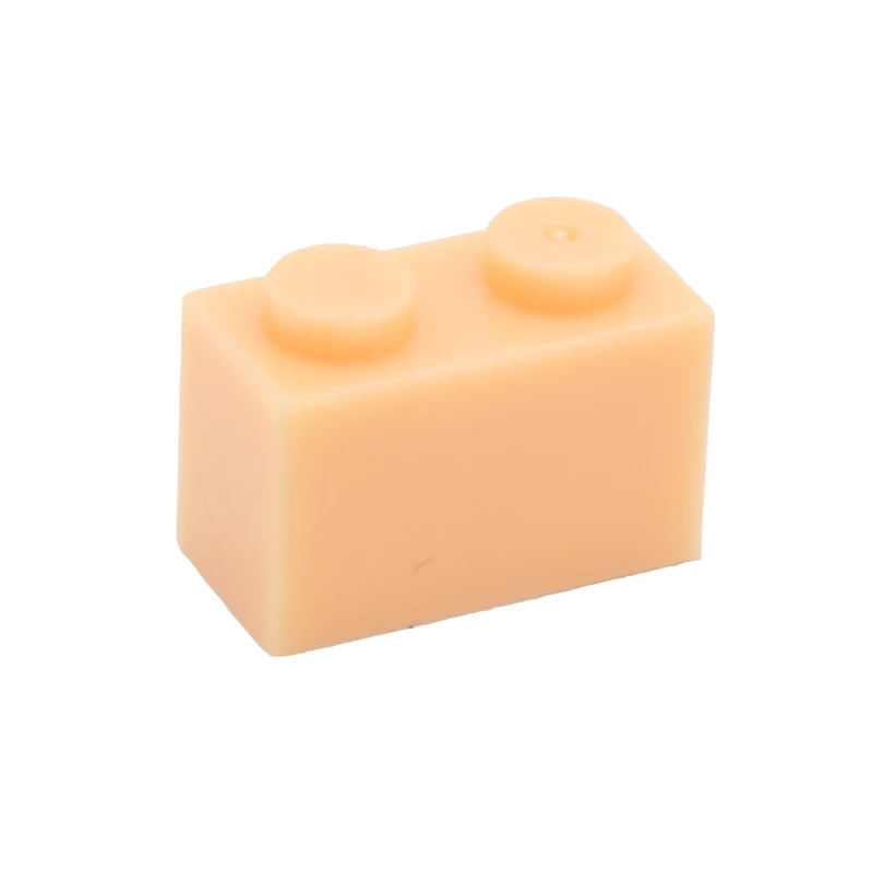 skin color Мпц Творческий кирпича 1x2 300" сделай сам" Азов просветить строительные блоки классические наборы Совместимость Собирает Частицы Игрушки для детей - Цвет: skin color