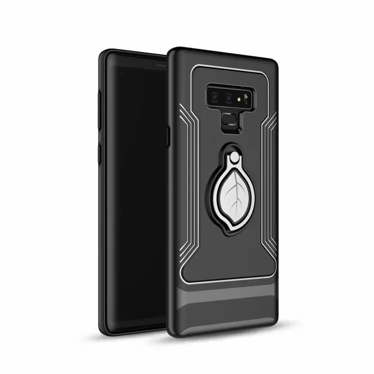 360 degrees Adjustable Maple leaf Ring Stand Grip Shock Absorbing Back Cover case for Samsung Galaxy note 9 |