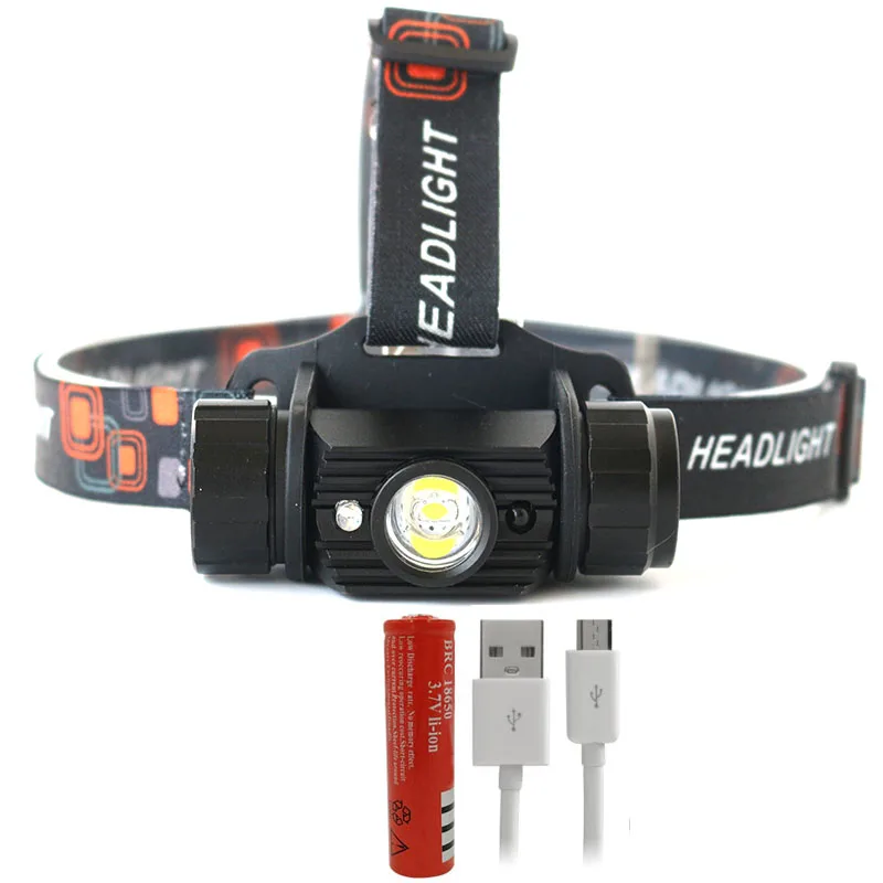 Package B Litwod Z20 9011 светодиодный налобный фонарь, Мини ИК-датчик, Индукционная фара, Usb Перезаряжаемый велосипедный фонарь для верховой езды, фонарик, Головной фонарь - Испускаемый цвет: Package B