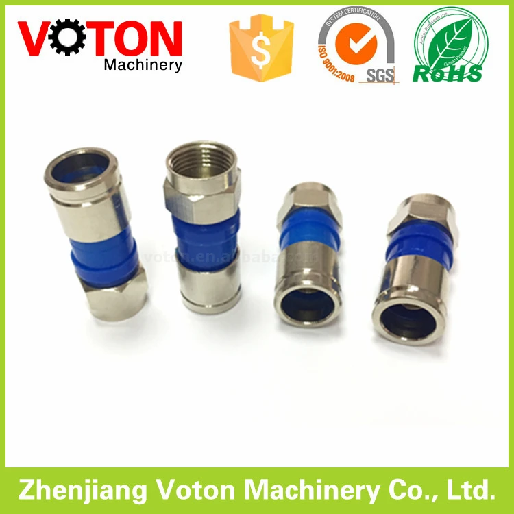 Бесплатная доставка 20 шт. латунный коаксиальный кабельный разъем голубого цвета