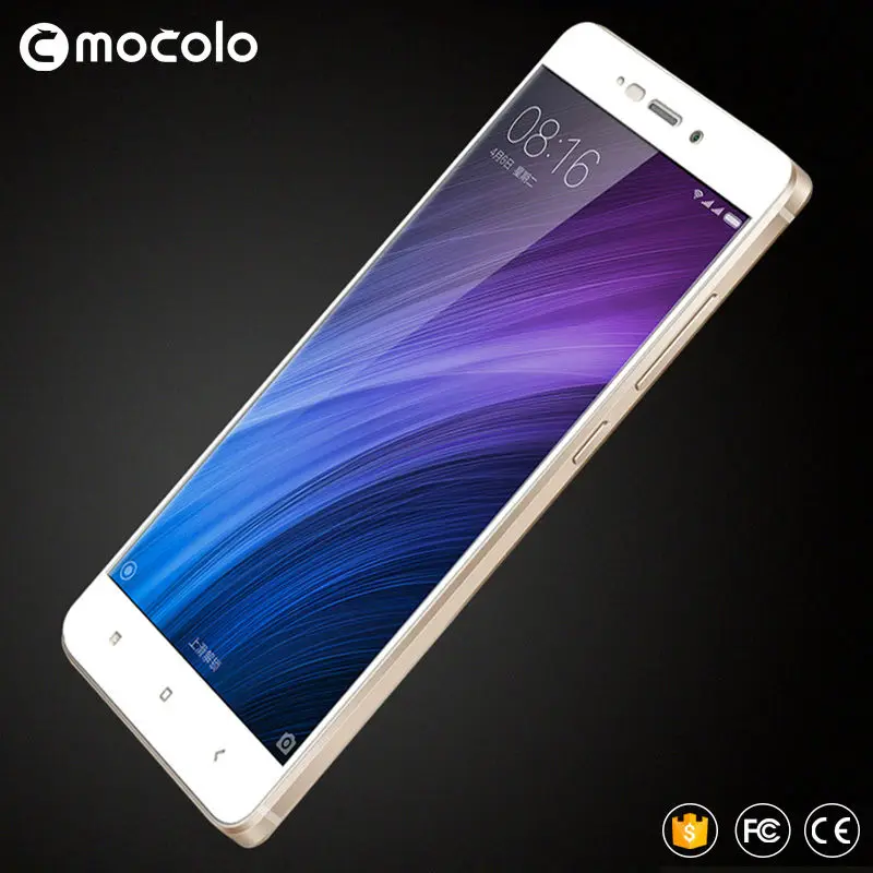 Mocolo 2.5D 0 33 мм Полное покрытие экрана 9H жесткая Защита закаленное стекло для Redmi 4