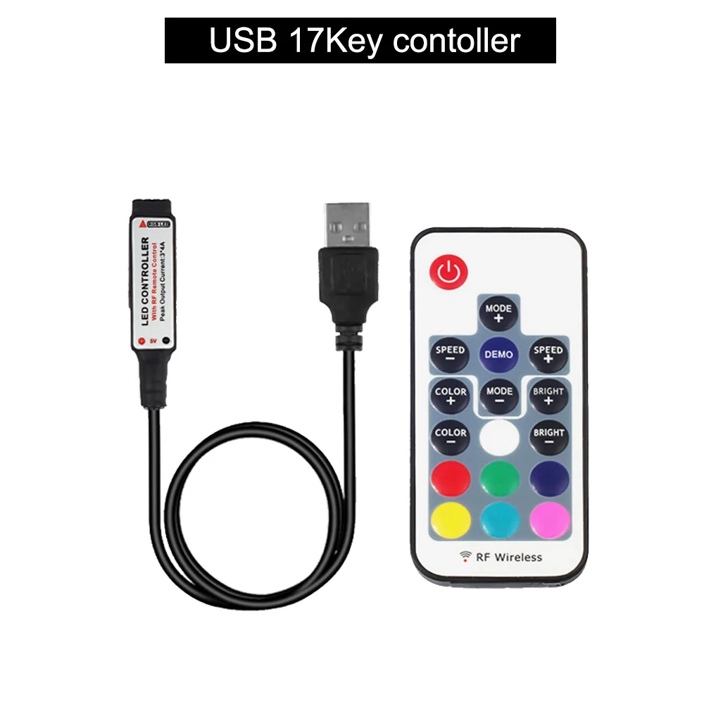 USB LED RGB контроллер Bluetooth app управление музыкальный для 5 в Светодиодная лента 5050