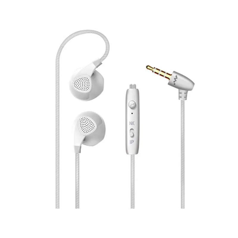 Fuu MP3 Hi-Fi гарнитура наушники для телефона Auriculares стерео 3.5 мм наушники-вкладыши для телефона тяжелый бас высокого класса музыки гарнитуры Fone де ouvido - Цвет: Белый