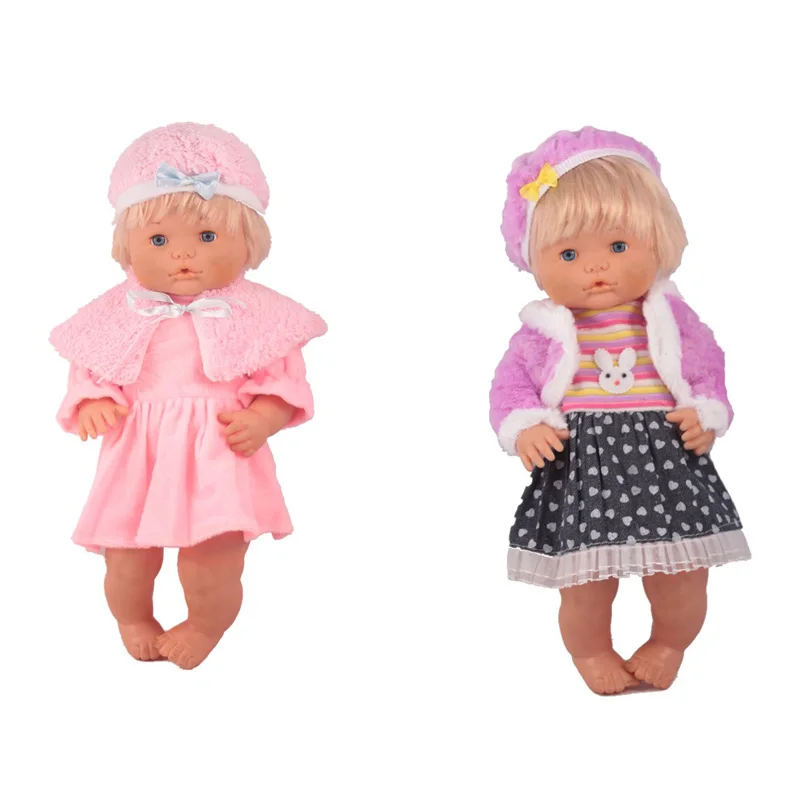41 см Одежда и аксессуары для кукол Nenuco Ropa y su Hermanita 2 вида стилей розовое фиолетовое