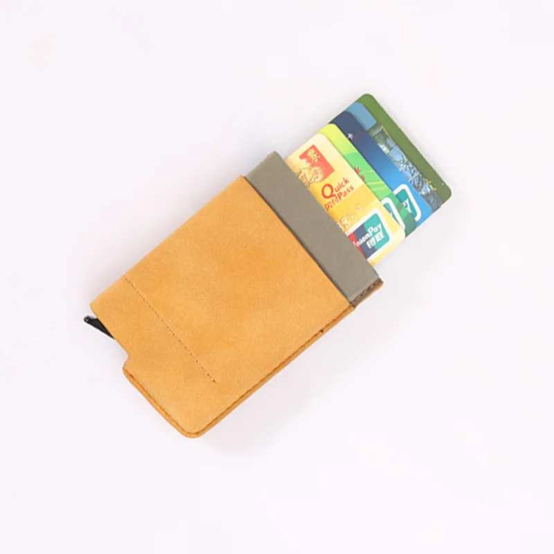 Модный новый держатель для кредитных карт кожаный ID Анти Rfid кошелек визитница