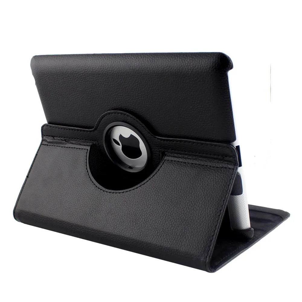 Gligle 360 Rotation stand leather case cover for iPad 2/3/4 tablet protective 1pcs/Lot +screen film+touch pen Free shipping | Компьютеры и