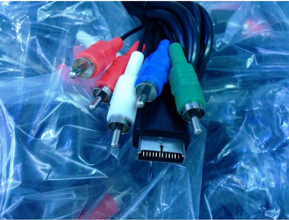 50 шт./лот 1 8 м 1080P компонент AV аудио Vedio HDTV кабель для Sony Playstation 2 3 PS3 PS2 PS1|hdtv component