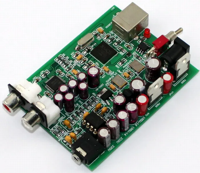 

DC9V XMOS U8 + AK4490 USB decoder board Original AK4490, op amp NE5532