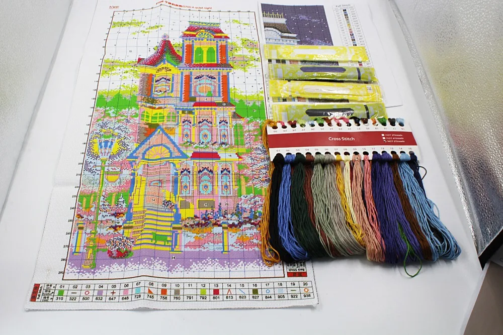 Набор для вышивки крестиком JOY SUNDAY набор рукоделия DMC крестиком|joy sunday|cross stitchset for