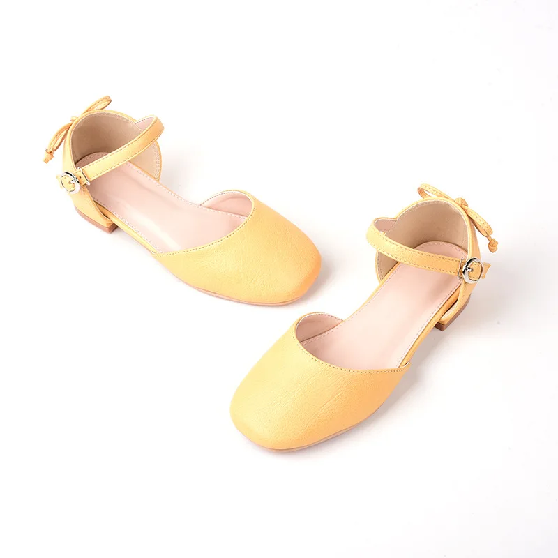 Детская обувь; Новинка года; летние модные сандалии с бантом для девочек; тонкие туфли принцессы с милыми цветами