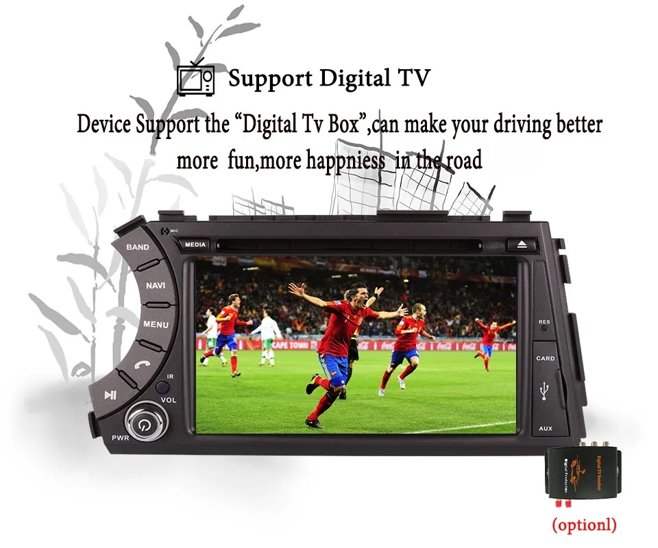 7 дюймовый Android 9 0 автомобильный dvd плеер для Ssang yong Ssangyong Actyon Kyron 2005 2013 с 1014*600wifi bluetooth