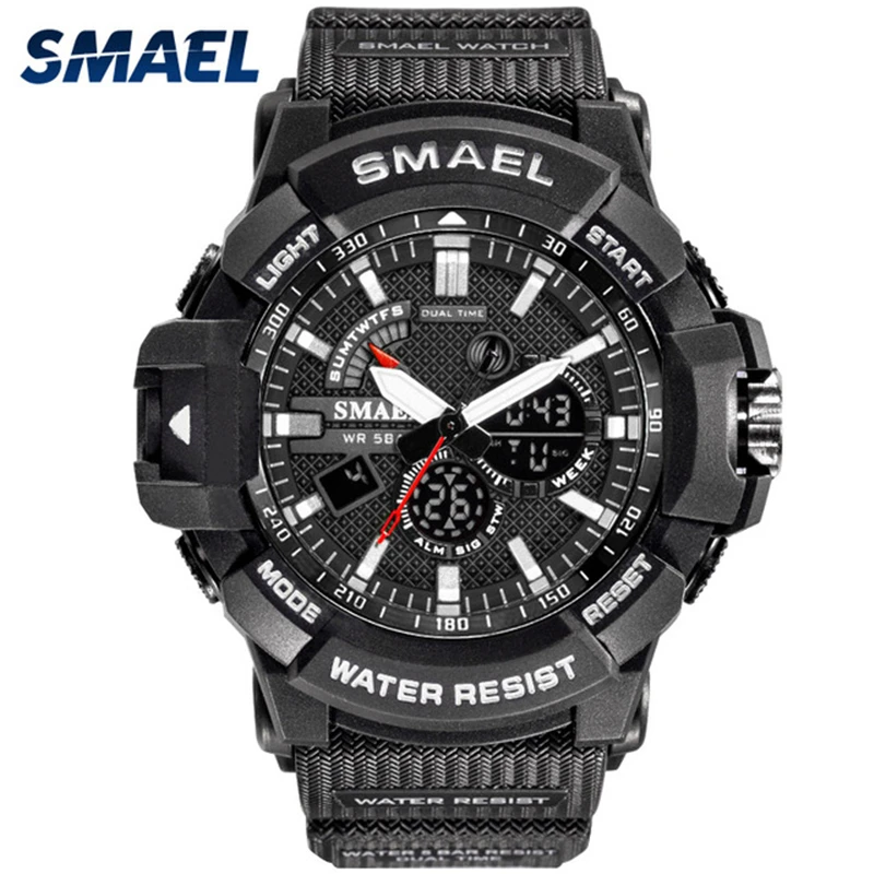 Часы наручные SMAEL Мужские кварцевые аналоговые брендовые Роскошные