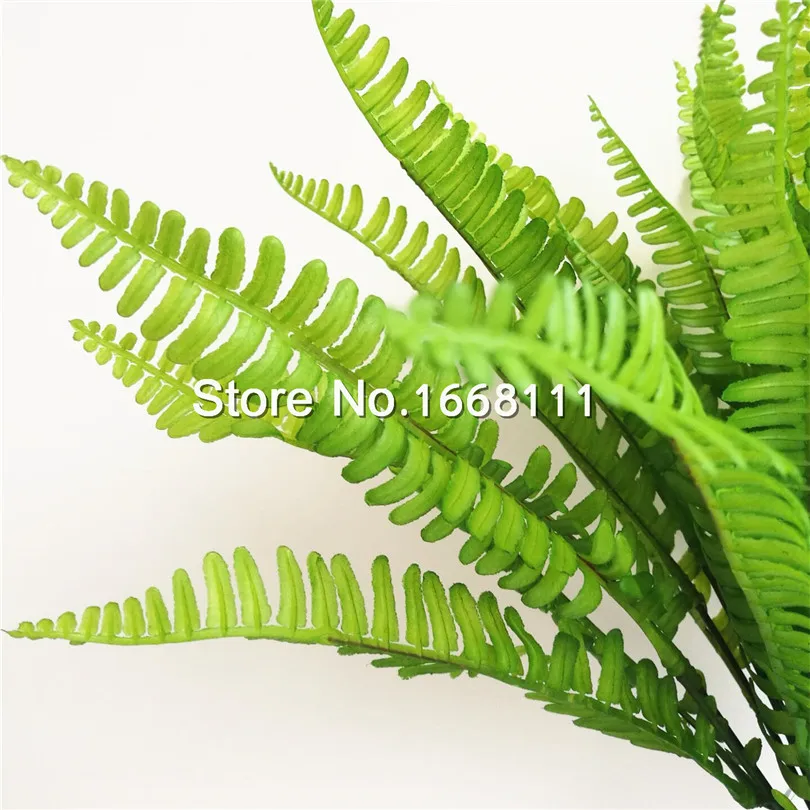 5 шт. естественный вид персидский лист 46 см Искусственный гибкий клей завод для