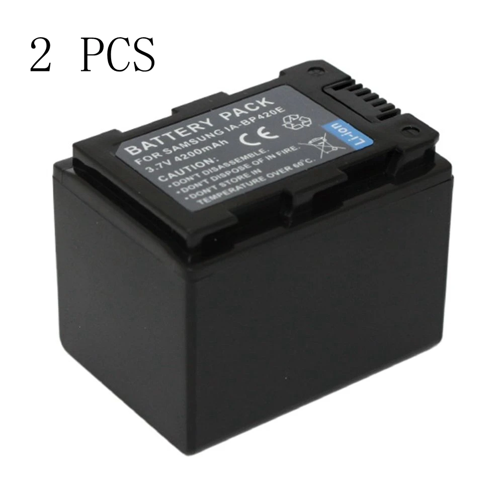 WHCYonline 2 шт. 4200 мач аккумулятор для фотоаппарата SAMSUNG IA BP420E SMX F44 F40 HMX H200 H204|camera battery for