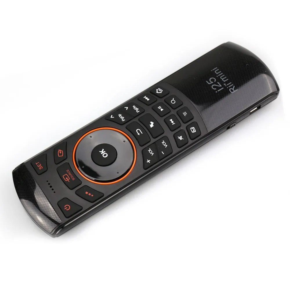 Rii Mini i25 2,4G Беспроводная русская английская Клавиатура Fly Air mouse IR удлинитель обучающий пульт дистанционного управления для Android Smart tv IP tv