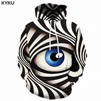 kyku eye hoodie men black and white 3d hoodies psychedelic printed sweatshirt hooded gothic anime mens clothing casual winter