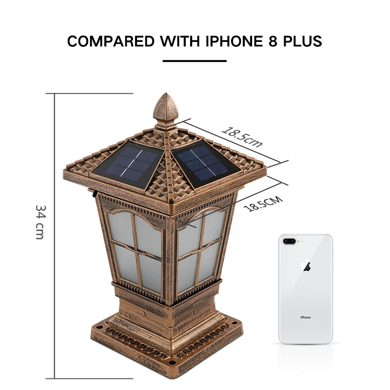 Sunence Солнечный Мощность освещения Алюминий IP65 пейзаж садовые светильники на