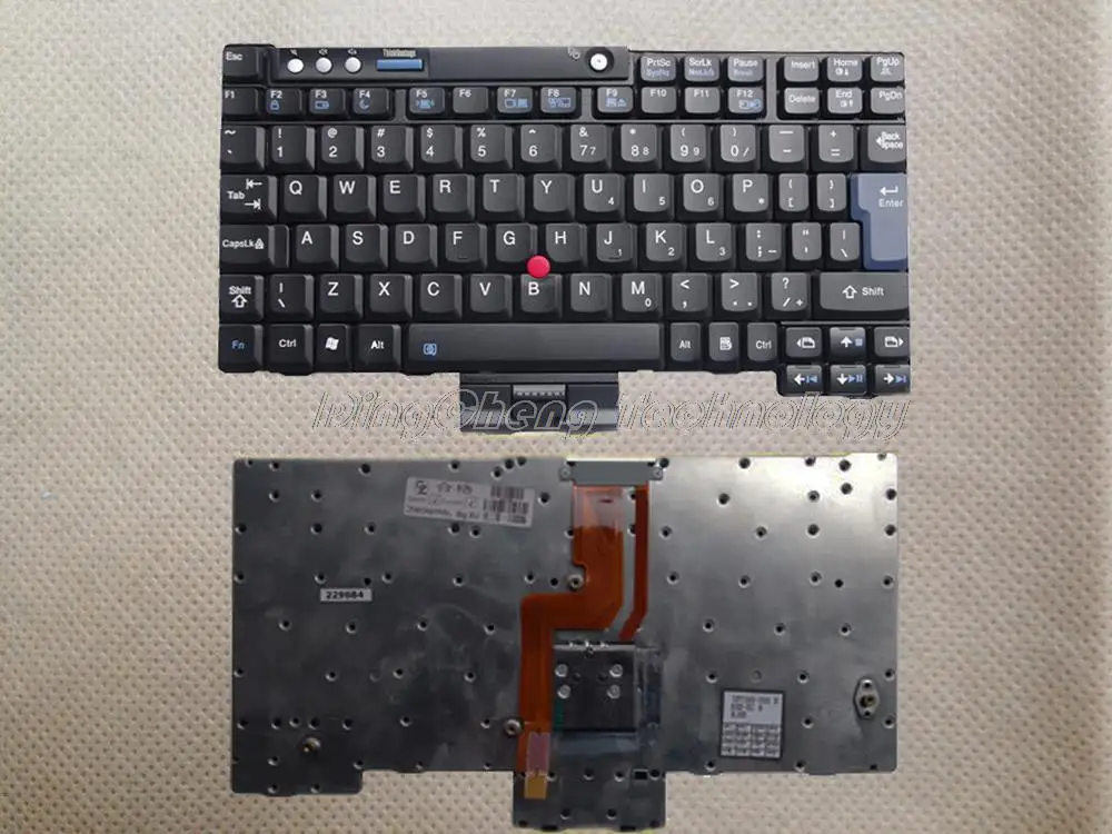 Высококачественная оригинальная и новая черная клавиатура для ноутбука Lenovo X60 X60S
