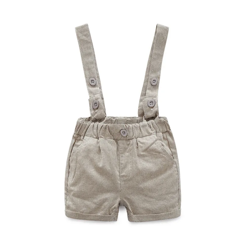 Summer Baby boy suit newborn Fashion babe boys 2 Pieces sets Bow tie Tops T-shirt+Suspenders pants Gentelman clothing set |