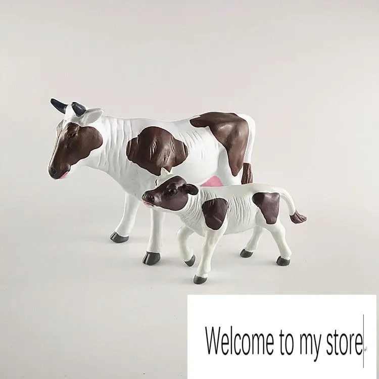 

pvc figure model toy cow mother and child 2pcs/set
