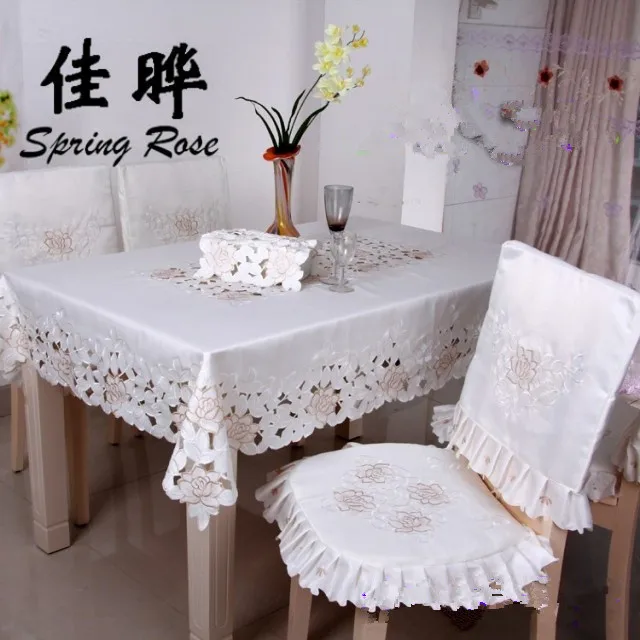 Горячая Весенняя Роза! Бесплатная доставка 1103 скатерть с вышивкой в сельском