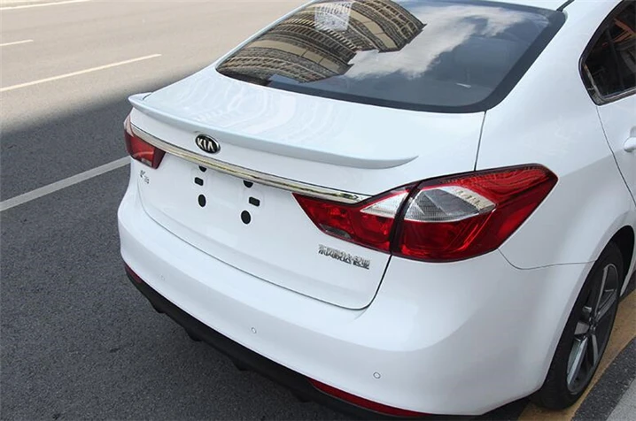 Для Kia Forte K3 спойлер Высокое качество ABS Материал заднего крыла Праймеры Цвет задний спойлер для Kia Forte K3 спойлер
