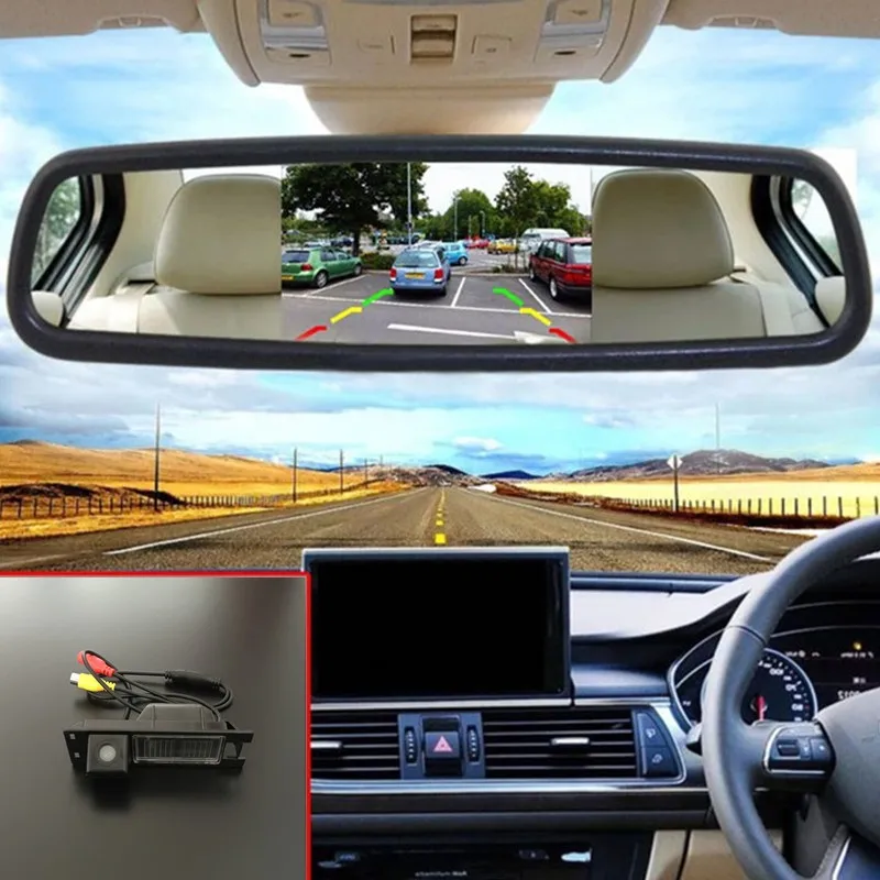 HD CCD Автомобильная камера заднего вида парковочная + 5 ''цветной TFT ЖК-экран
