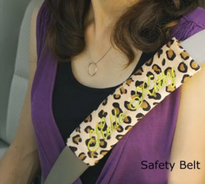 Универсальные Мультяшные чехлы на автомобильные сиденья с леопардовым принтом и