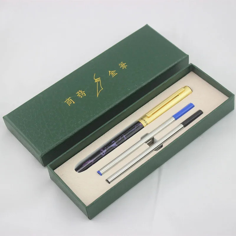 

Luxury Pen Nib 0.5mm Gold Black Metal Roller Pen Ballpoint Sales Gifts Boutique Student Stationery Office Pen Writing