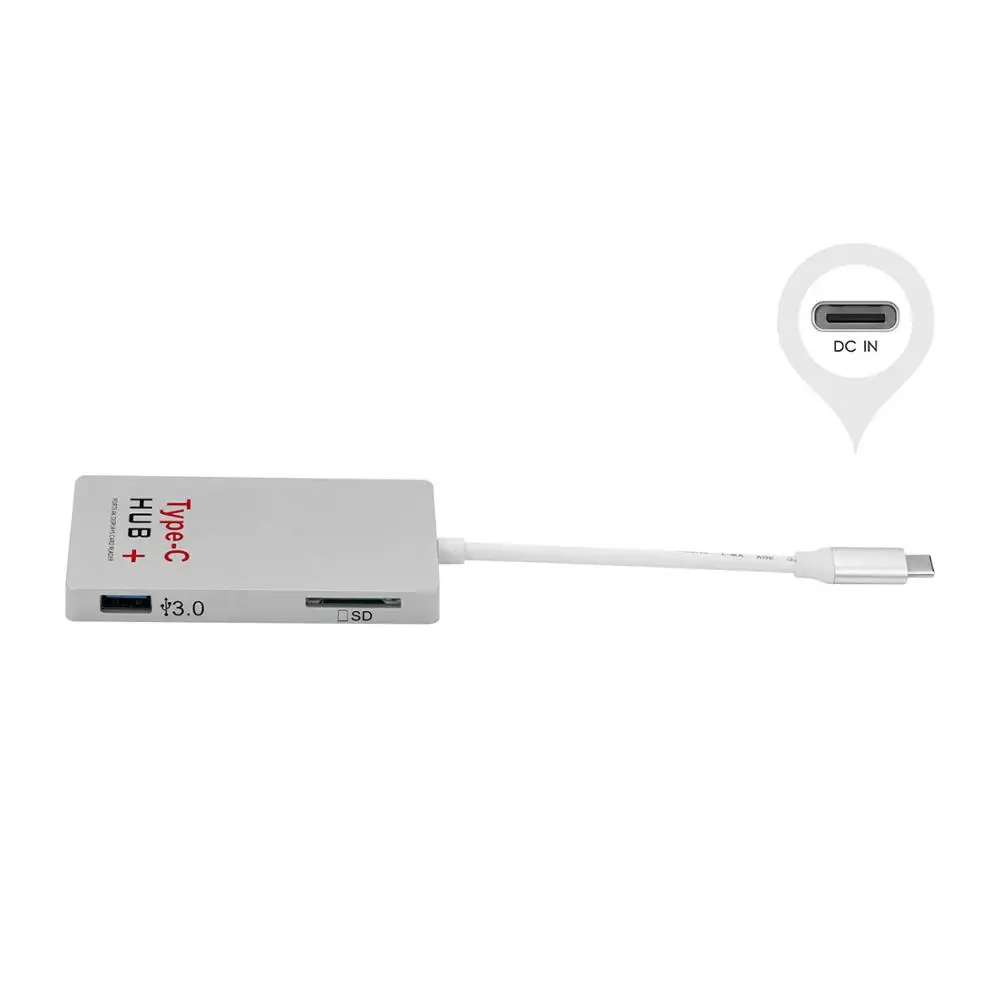 USB-C концентратор + PD Charge 3.0 typec концентратора Type-C card reader 4 К HDMI конвертер поддержки