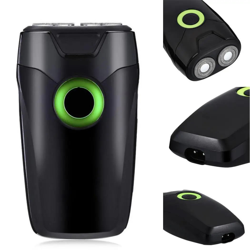 Мужская моющаяся перезаряжаемая электробритва с двойным лезвием электрическая