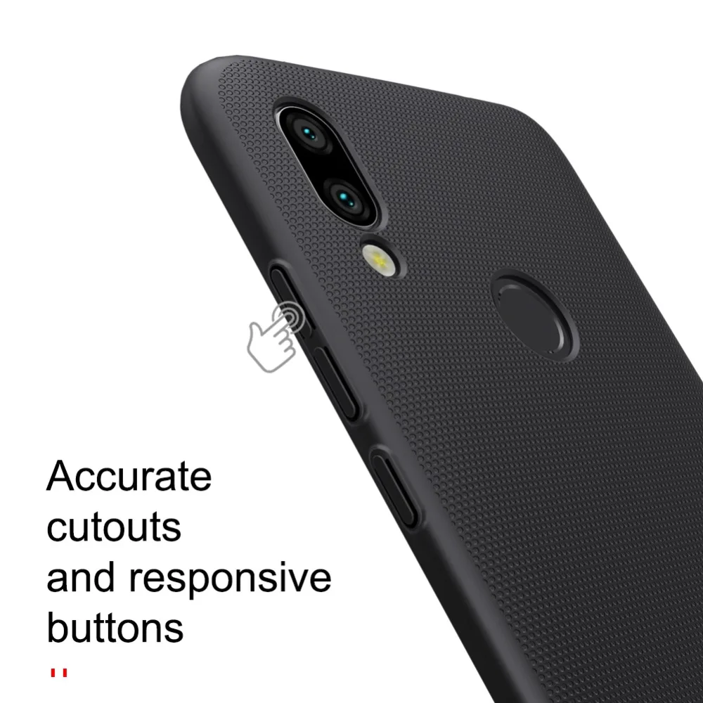 Для Xiaomi Redmi 7 Чехол 6,26 ''NILLKIN матовый ПК Жесткий Чехол на заднюю панель Подарочный держатель для телефона для Redmi 7 чехол для телефона