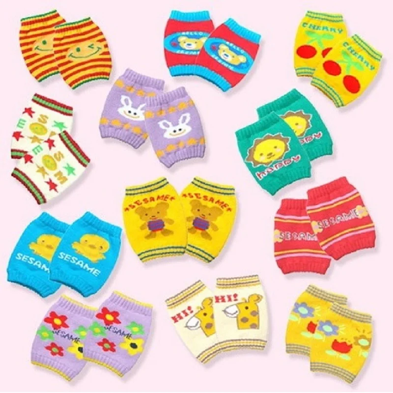 Cotton Toddler Knee Pad Baby elbow Cushion Newborn Crawling Safety Protector Leg Warmer Animal Boys Leggings |